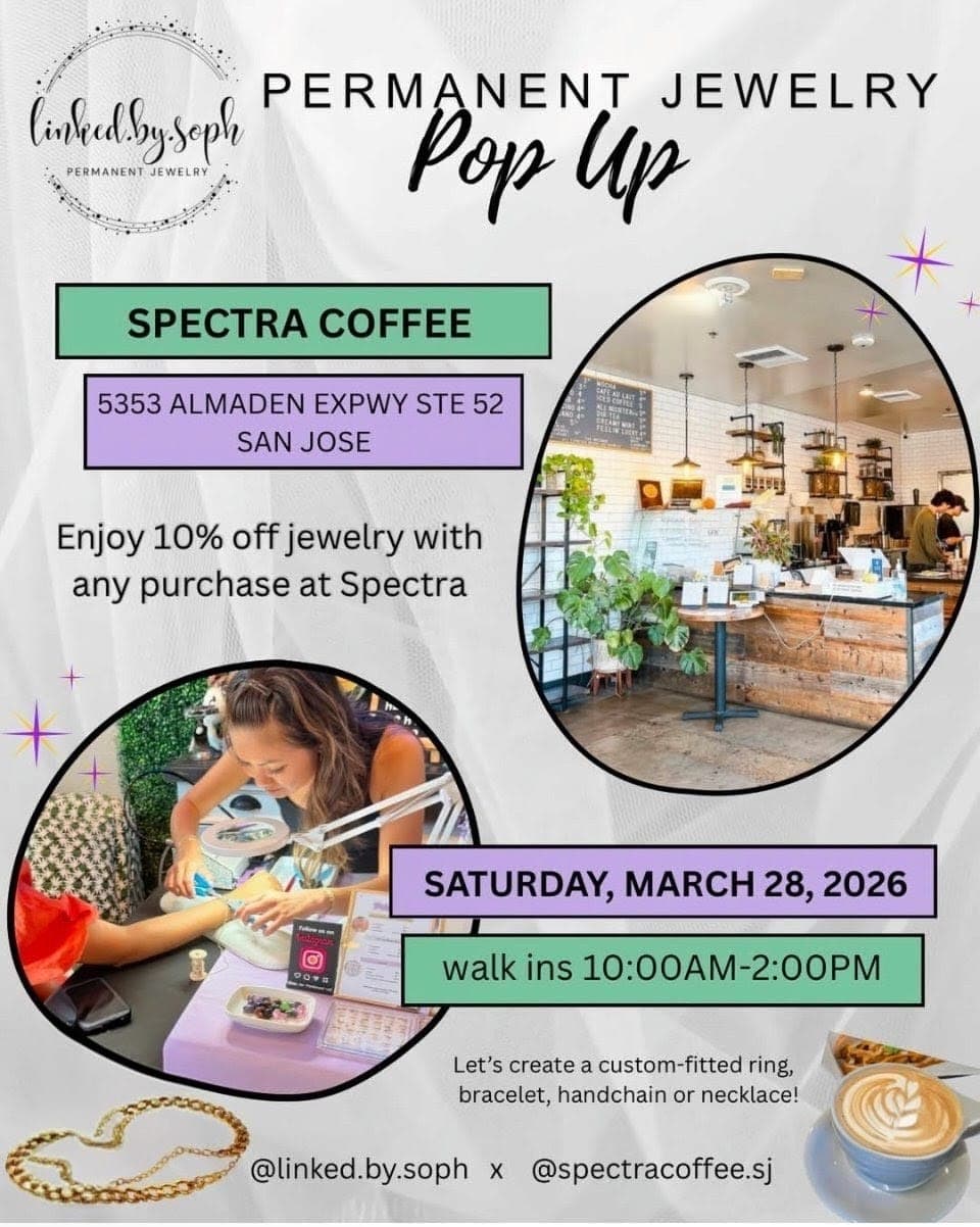 Permanent Jewelry Pop-Up at Spectra Coffee