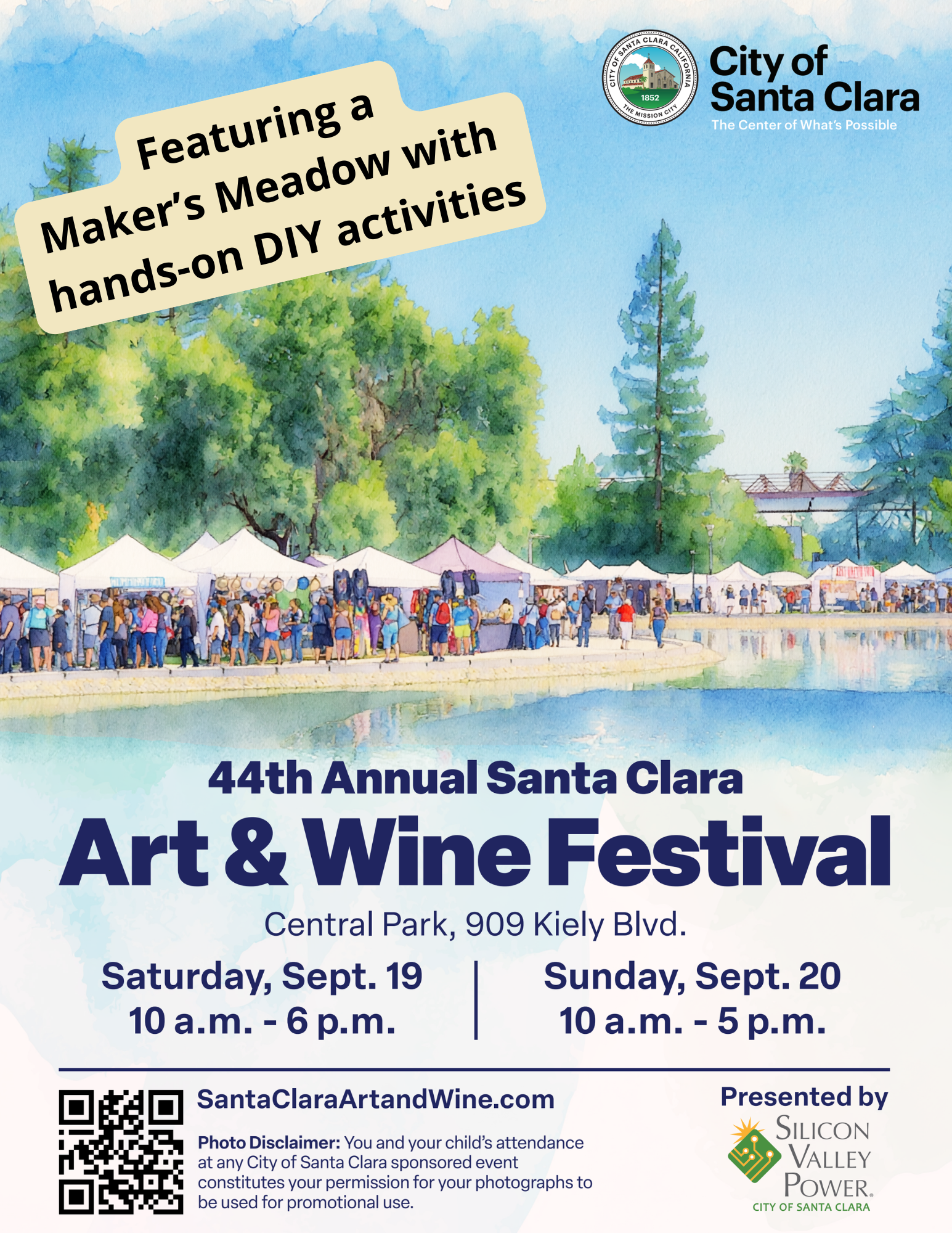 Maker Meadow at the Santa Clara Art & Wine Festival