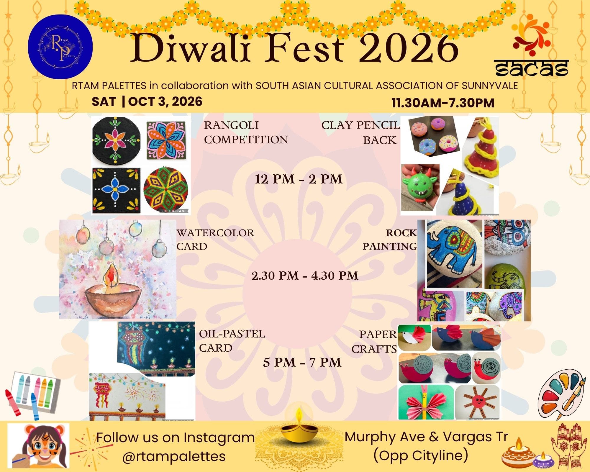 Kids Creative Workshops at the Sunnyvale Diwali Fest