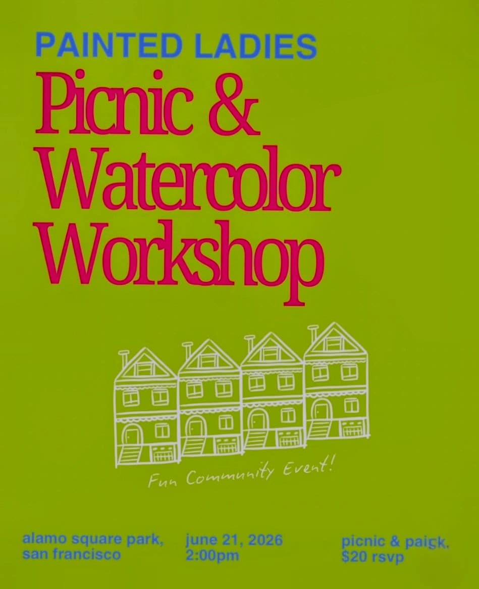Picnic & Painted Ladies Watercolor Workshop