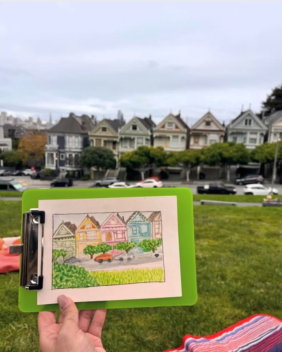 Picnic & Painted Ladies Watercolor Workshop gallery image 4