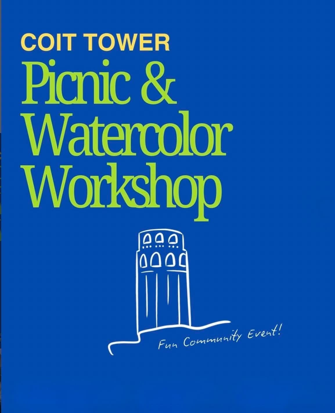 Picnic & Coit Tower Watercolor Workshop