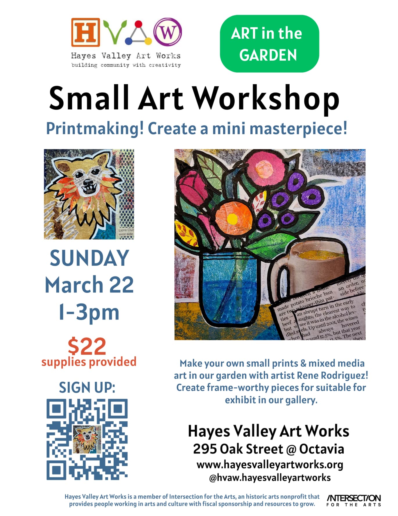 Garden Art Workshop: Small Prints & Mixed Media