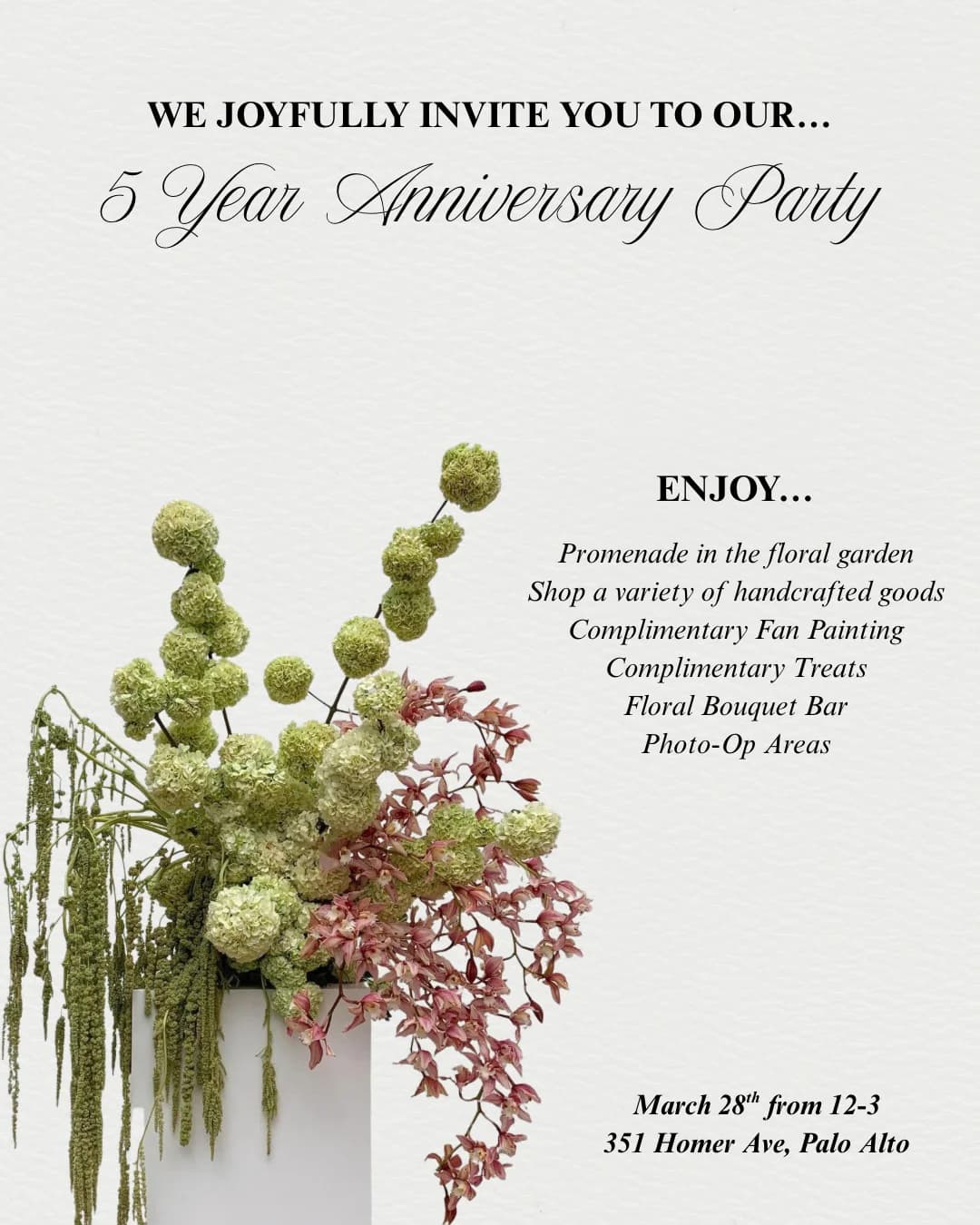 Takahashi Boutique's 5 Year Anniversary Celebration