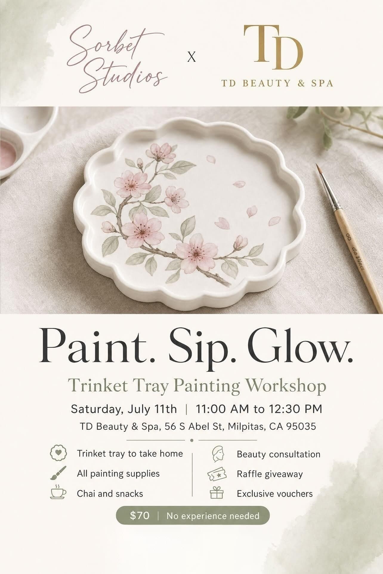 Art & Beauty: Triket Tray Painting and Wellness Consultation
