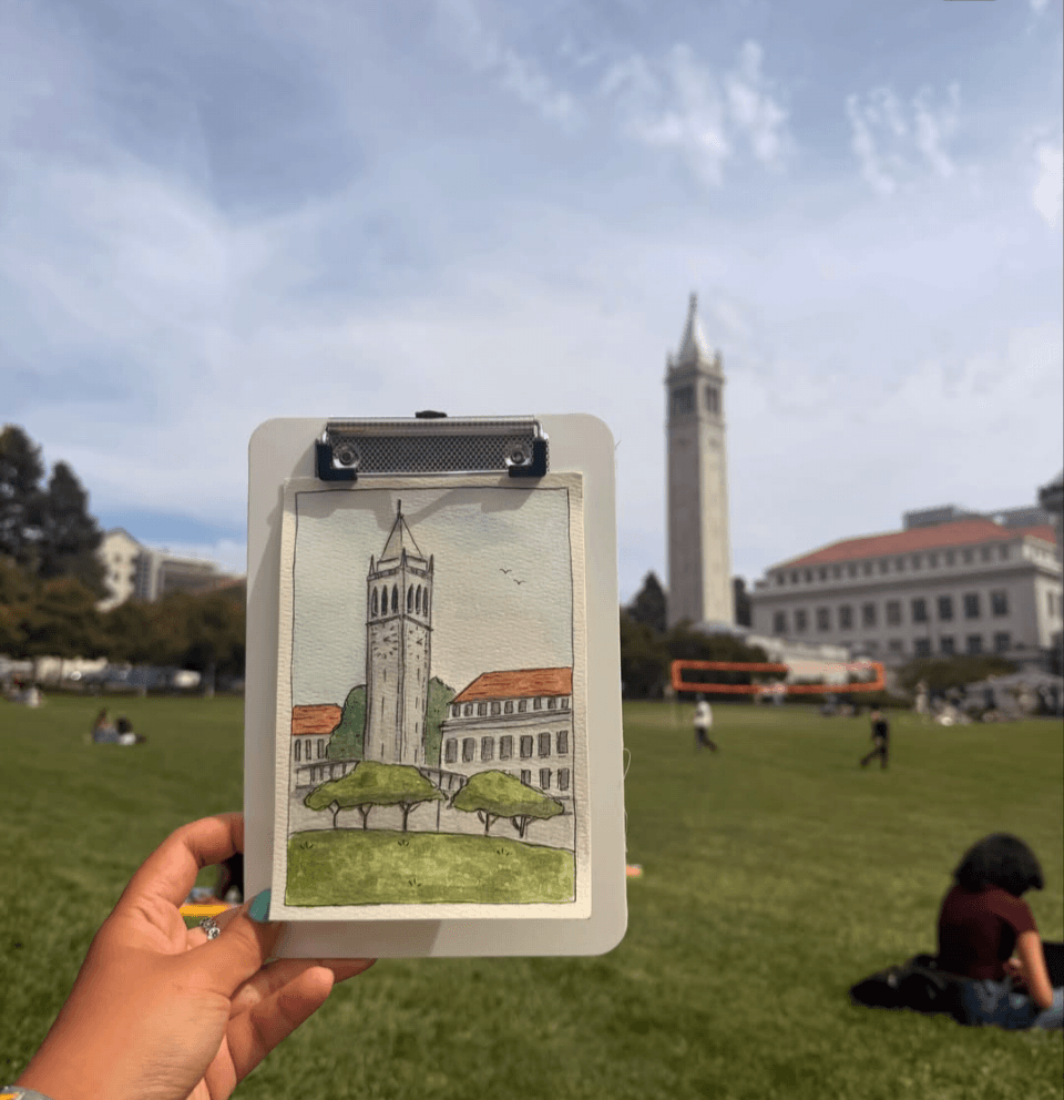 Sather Tower - Picnic & Watercolor Workshop gallery image 2