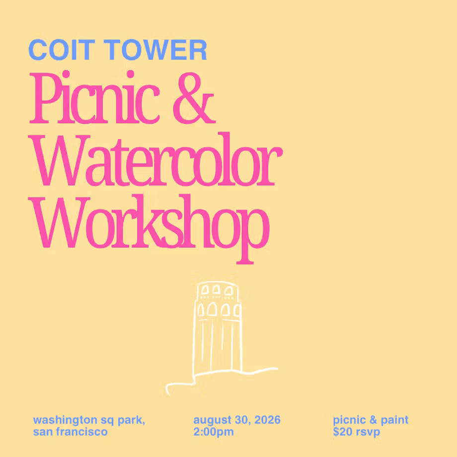 Coit Tower - Picnic & Watercolor Workshop